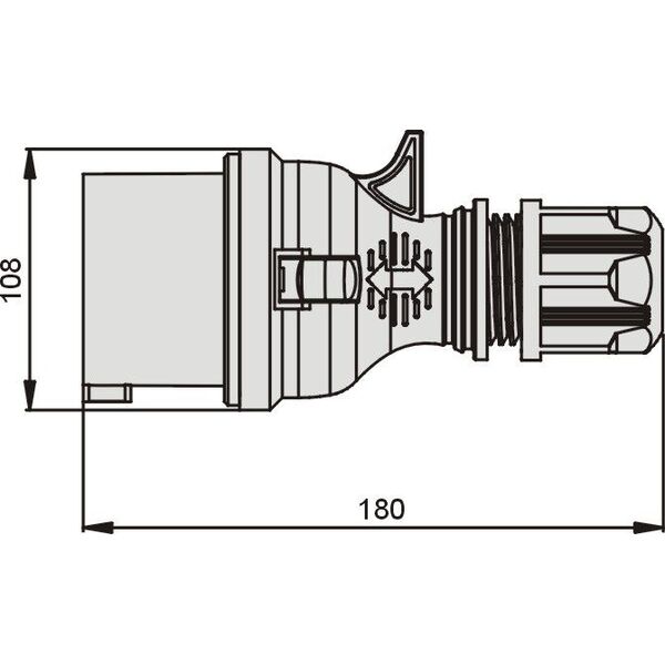 Elektromet Wtyczka przenośne proste TWIST 32A 400V IP44 (922075) 3370472 5906197487714