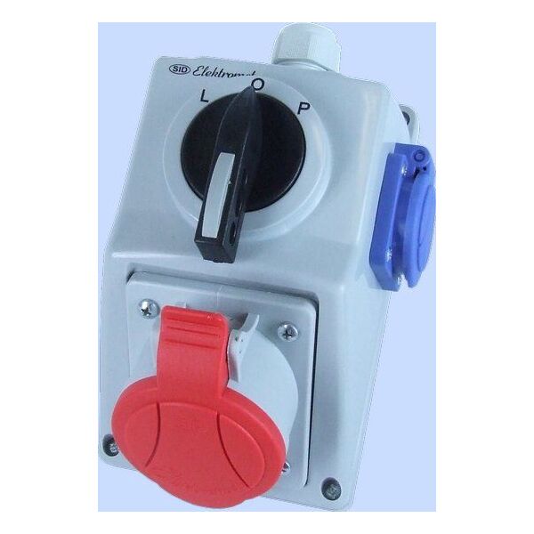 Elektromet Zestaw instalacyjny z rozłącznikiem L-O-P 1x32A, 1x16A 5P 400V IP54 (974014) 3370477 5906197483549