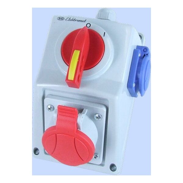Elektromet Zestaw instalacyjny z gniazdem 5P 1x 2P+Z 0-I 16A IP54 (971616) 3370479 5906197483600