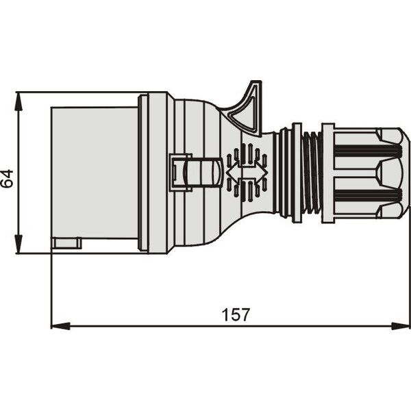 Elektromet Wtyczka przenośne proste TWIST 16A 400V IP44 (922071) 3370480 5906197488087