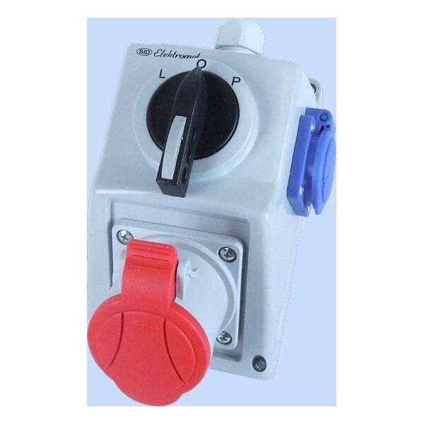 Elektromet Zestaw instalacyjny z gniazdem 4P L-0-P 32A IP54 (974013) 3370481 5906197483587