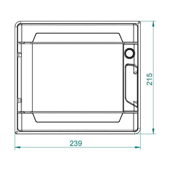 Elektro-Plast Rozdzielnica modułowa hermetyczna 1 x 9 EP-LUX PLUS RN 1/9 drzwi transparentne N+PE IP55 szara (1961-01) 3372895 5901752634374