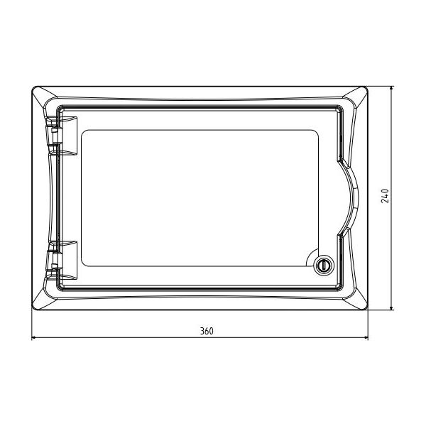 Elektro-Plast Rozdzielnica modułowa 1 x 12 p/t ECONOMIC BOX RP 1/12 drzwi transparentne N+PE IP40 (2513-01) 3372907 5902431690261