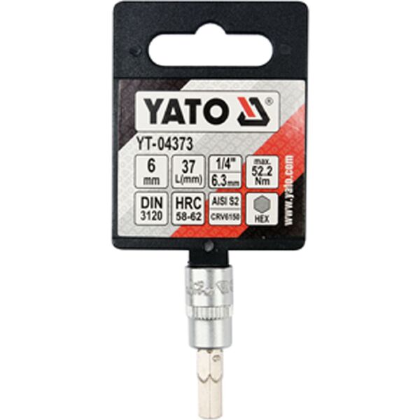 Yato Nasadka trzpieniowa imbusowa hex 1/4" H6 x 37mm (YT-04373) 3373142 5906083043734