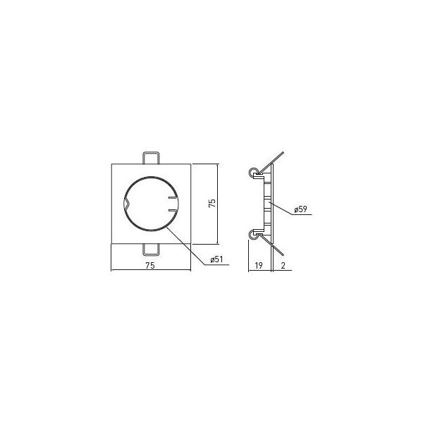 GTV Oprawa punktowa Porto odlew IP20 inox kwadrat (OP-PROD4-02) 3376981 5902801060861