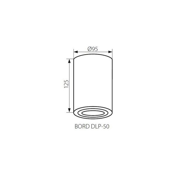 Lampa sufitowa Kanlux Bord 1x50W  (22551) 3378491 5905339225511