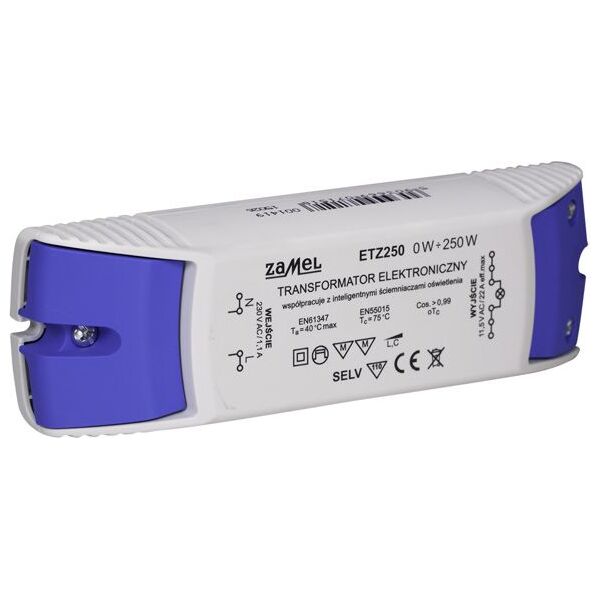 Zamel Transformator elektroniczny 230/11,5V 0-250W ETZ250 (LDX10000104) 3383532 5903669071518