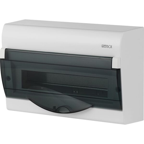 Elektro-Plast Rozdzielnica modułowa 1 x 14+2 natynkowa GREEN BOX RN drzwi transparentne dymne N+PE IP40 (2354-01) 3389576 5902431692005