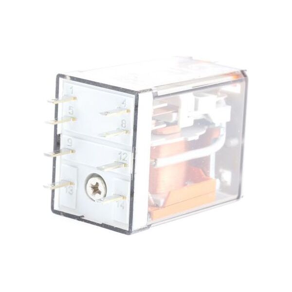 Finder Przekaźnik miniaturowy 2P 10A 230V AC przycisk testujący mechaniczny wskaźnik zadziałania (55.32.8.230.0040) 3394844 8012823079974