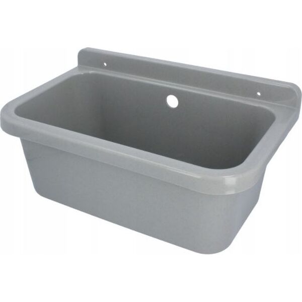 Zlewozmywak Hydroland 1-komorowy gospodarczy 55 x 34cm szary (ZLEW.55.SZ) 3396477 5900308750810