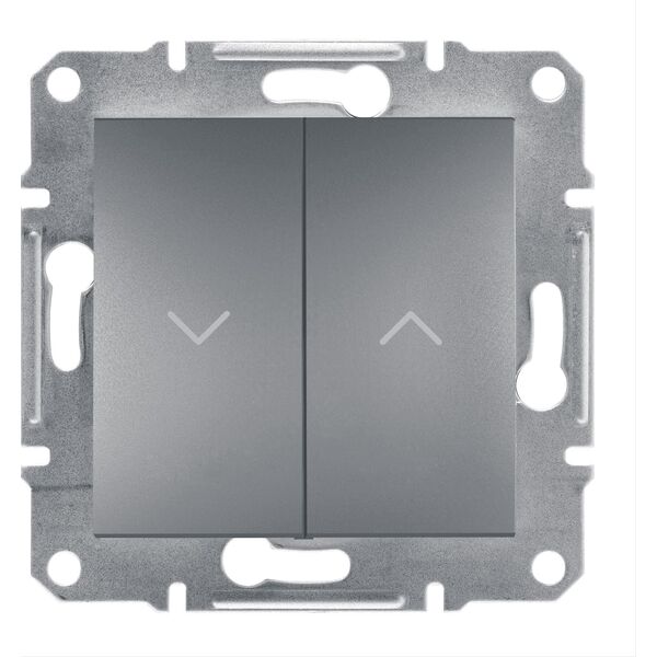 Schneider Electric Przycisk żaluzjowy Asfora bez ramki stal (EPH1300162) 3397357 3606480730894