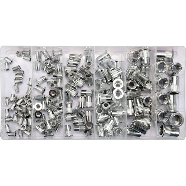 Yato Zestaw nitonakrętek aluminiowych M3 - M10 150szt. (YT-36460) 3399470 5906083026089