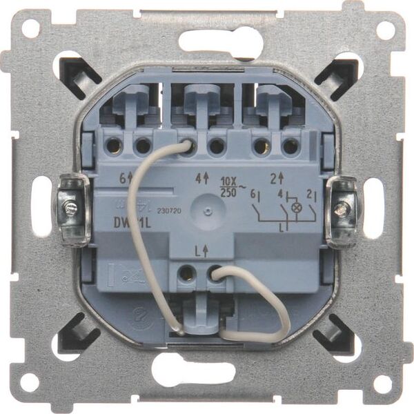 Kontakt-Simon Łącznik potrójny Simon 54 z podświetleniem LED antracyt (DW31L.01/48) 3399514 5902787854430