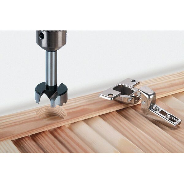 Wolfcraft Wiertło Forstnera 35 x 90mm z szablonem (8728000) 3400156 4006885872806