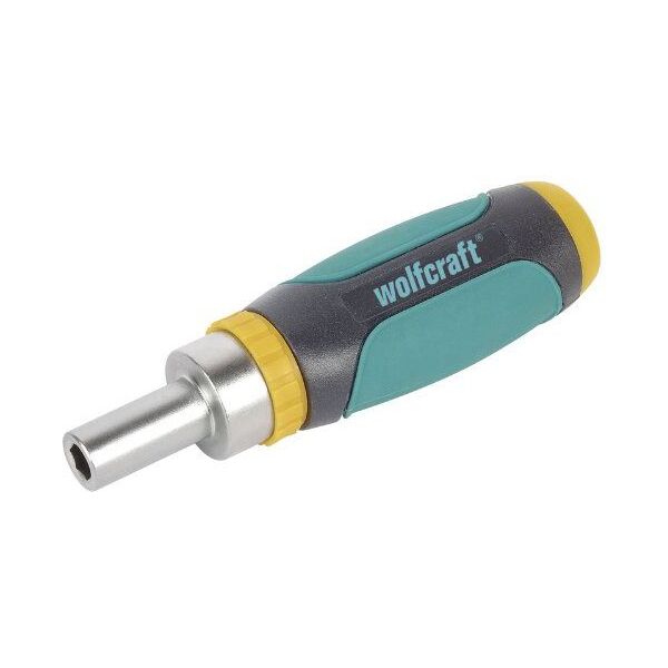 Wolfcraft Miniwkrętak z mechanizmem grzechotkowyn i 5 bitów (1237000) 3400158 4006885123700