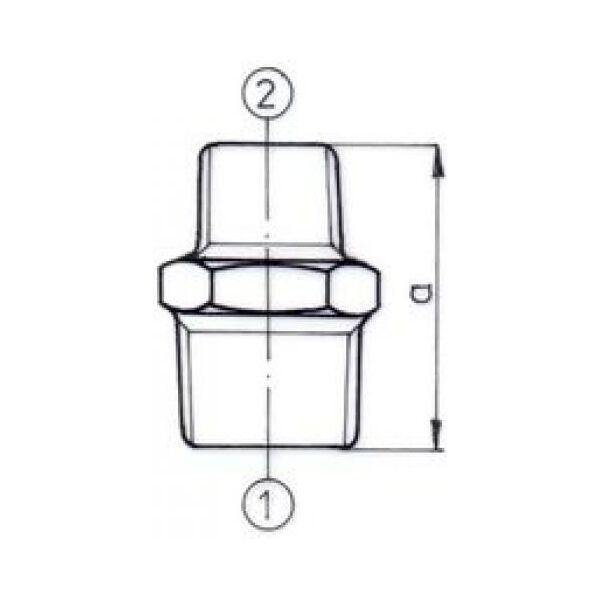 Odlewnia Zawiercie Nypel redukcyjny 11/2"x11/4" czarny nr 40 (5907791610812) 3402048 5907791610812
