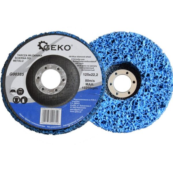 Geko Tarcza włóknina ścierna do metalu 125x22,2mm - G00385 3402940 5901477121319