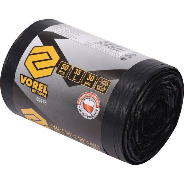 Vorel Worki super mocne na odpady domowe 35L 50szt. (09473) 3404217 5906083028953