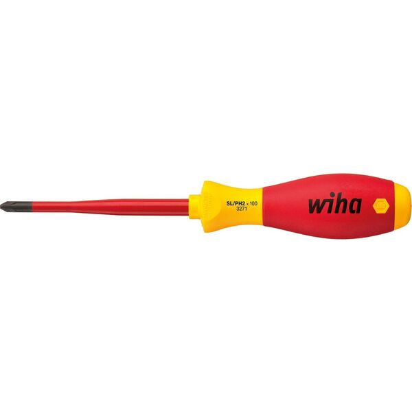 Wiha Wkrętak krzyżowy SL/PH2 SlimFix izolowany (35503) 3404438 4010995355036