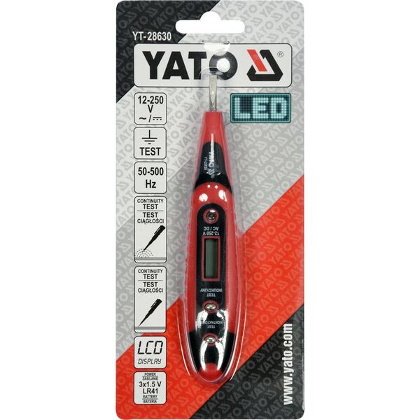 Yato Wskaźnik elektryczny 12 - 250V (YT-28630) 3406320 5906083027031