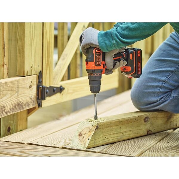 Wiertarko-wkrętarka Black&Decker 18 V 2 x akumulator 1.5 Ah 3407814 5035048645574