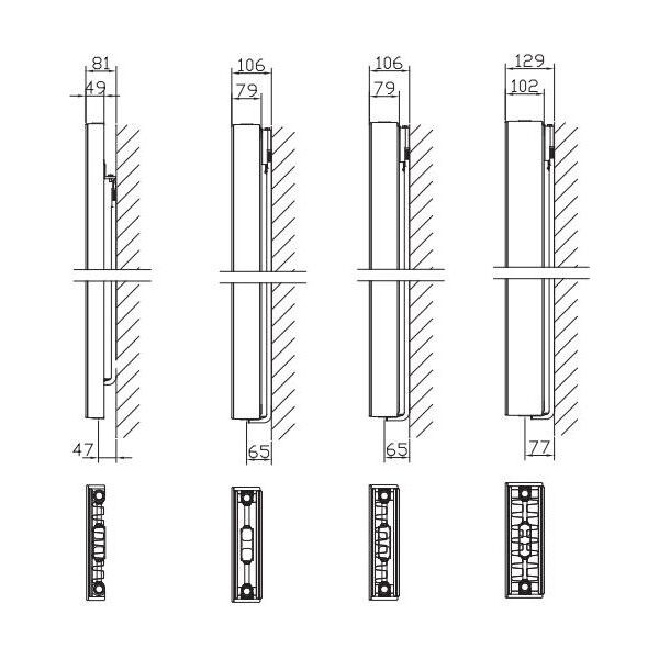 Stelrad Grzejnik Vertex Plan Typ 22 1600 x 300mm 828W 3409595 5414305596857