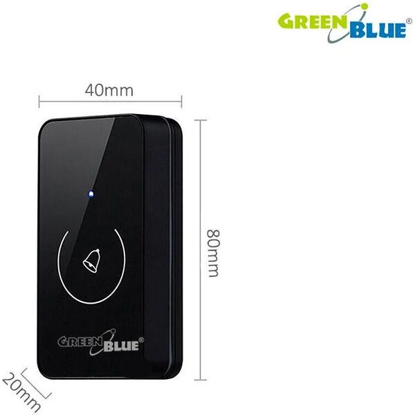 GreenBlue nadajnik do dzwonka bezprzewodowego czarny (GB113) 3418224 5902211103738
