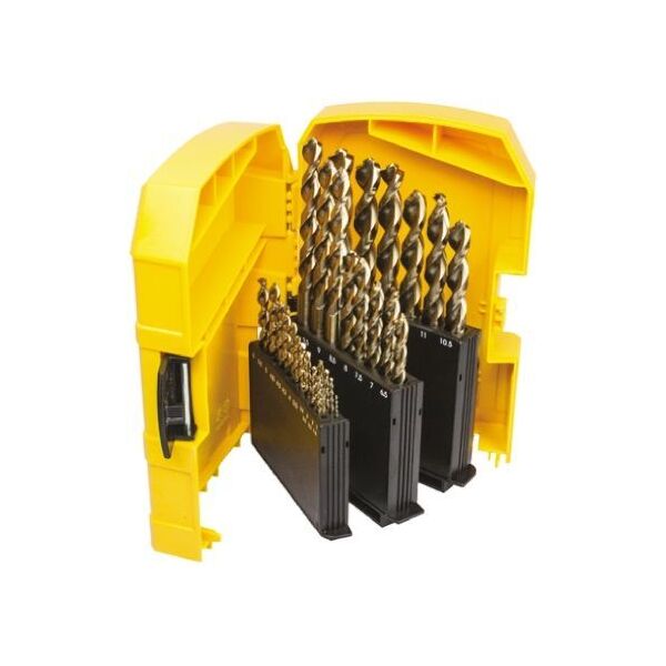 Wiertło Dewalt do metalu kobaltowe walcowe 1,5 2 3,3 7 4,5 4 5,5 5 1 4,8 3 2,5 3,5 4,2 6 3,2 10 10,5 11 11,5 12 13 6,5 7,5 8 8,5 9 9,5mm zestaw (DT4957) 3423926 5035048535066