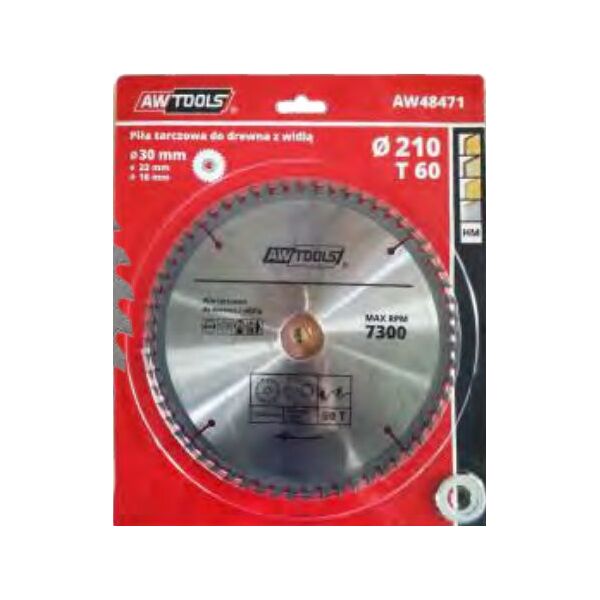 AWTools Piła tarczowa do drewna 400 x 30/22/16mm 30z (AW48488) 3427149 5902198749660