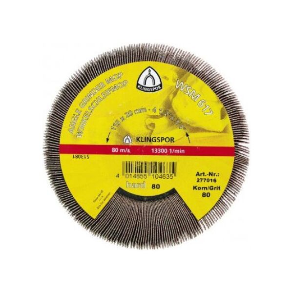 Klingspor Średnica listkowa nasadzana 125mm WSM617 gr.120 (K277021) 3427354 4014855104680