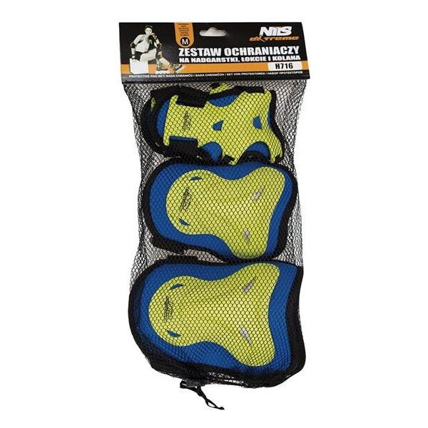 Nils Extreme Zestaw ochraniaczy H716 granatowo-limonkowy r. L 4006267 5907695524536