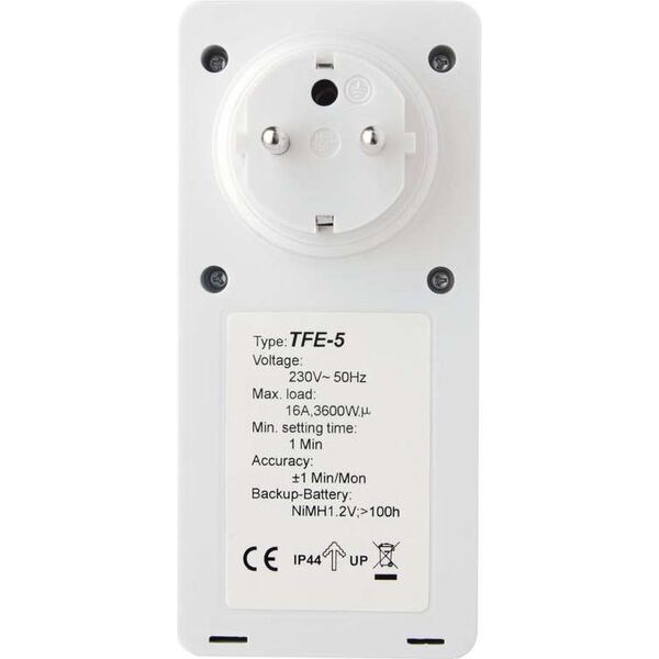 Emos Programator czasowy cyfrowy TFE-5/ZEWN IP44 (P5507) 4018823 8592920000427