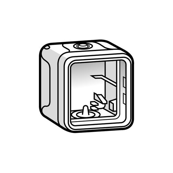 Legrand Puszka natynkowa pojedyncza biała (069689) 4175850 3245060696894