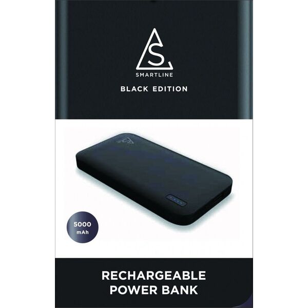 Powerbank Holdit Smartline 5000mAh Czarny 4176240 7330985133671