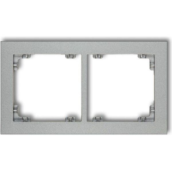 Karlik Ramka uniwersalna podwójna Deco srebrny metalik (7DR-2) 4188398 5903418063313