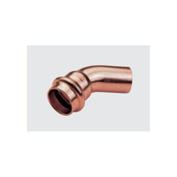 Conex Łuk jednokielichowy 45° mm z serii B Press miedziane 15mm (P504001500000) 4661732 4011862767907