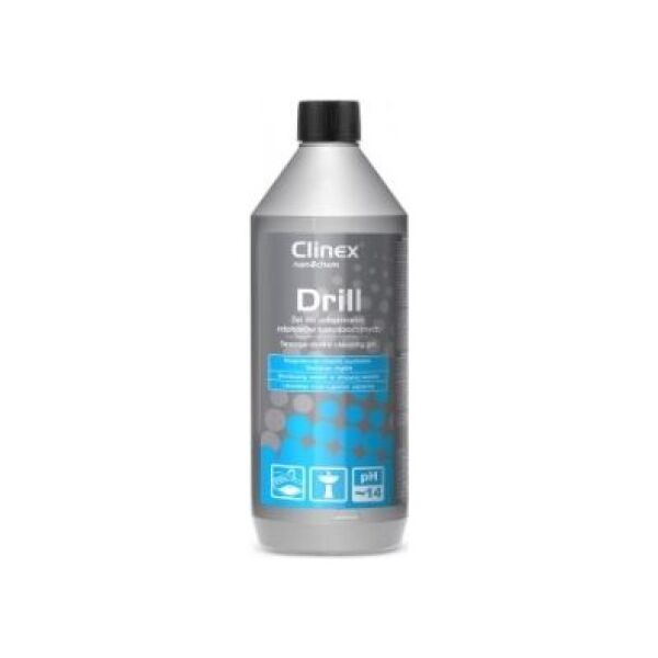 Clinex Żel do udrażniania odpływów kanalizacyjnych Clinex Drill 1l.77005 4666020 5907513270188