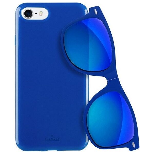 Puro Sunny Kit etui dla iPhone 7/8 + okulary (IPC747SUNNYKIT1BLUE) 4689895 8033830186646
