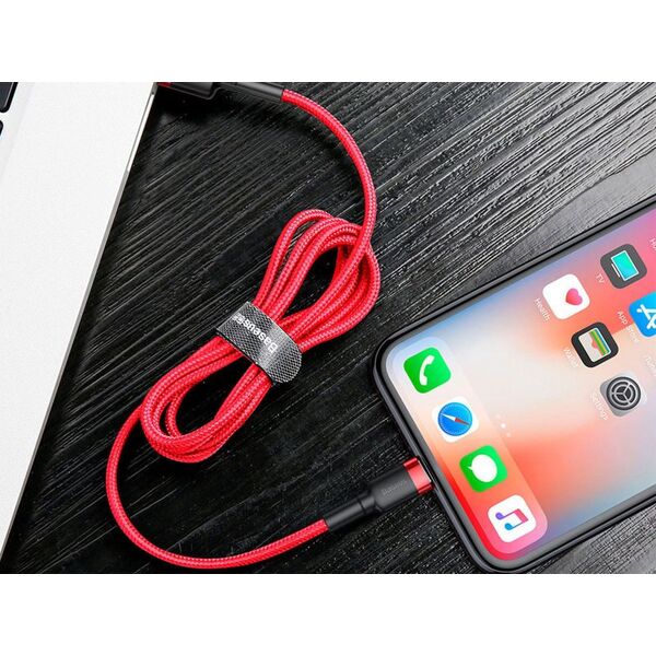 Kabel USB Baseus USB-A - Lightning 2 m Czerwony (31564-uniw) 4692112 6953156275027