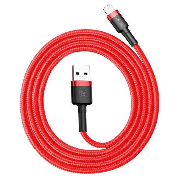 Kabel USB Baseus USB-A - Lightning 2 m Czerwony (31564-uniw) 4692112 6953156275027