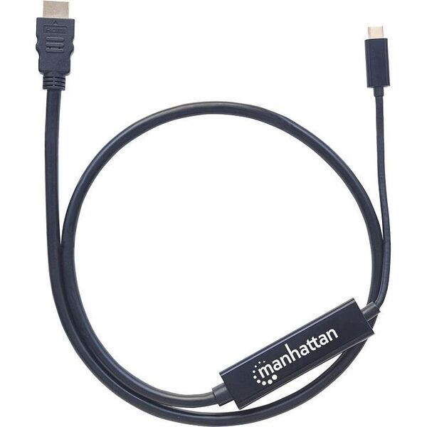 Kabel USB Manhattan USB-C - HDMI 1 m Czarny (152235) 4720817 766623152235