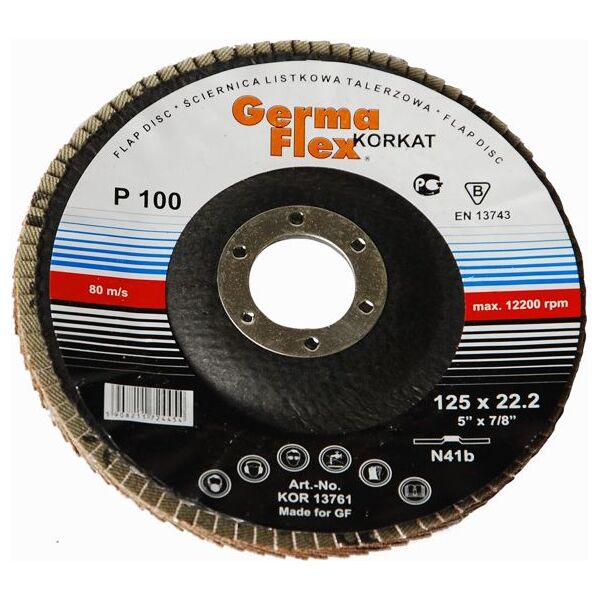 GERMAFLEX Ściernica listkowa 125mm P100 (GLKN41B125-100) 4759636 5908211724454