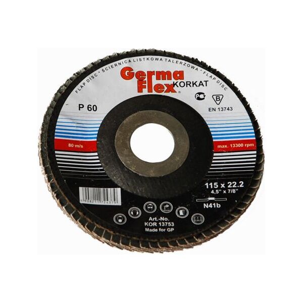 GERMAFLEX Średnica listkowa 125 mm P 40 (GLKN41B125-40) 4759644 5908211724423