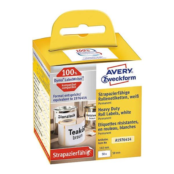 Avery Zweckform ETYKIETY ZF HEAVY DUTY NA ROLI 59X102 MM 50 ETYKIET 4774322 4004182617250