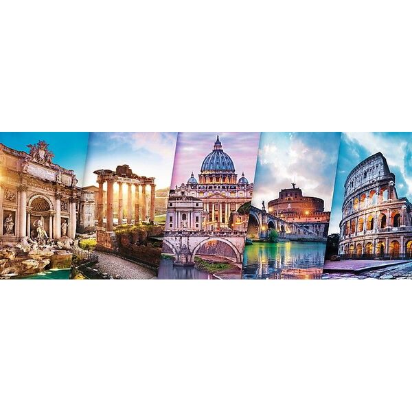 Trefl Puzzle, 500 elementów. Panorama - Podróż do Włoch (GXP-645441) 4782568 5900511295054