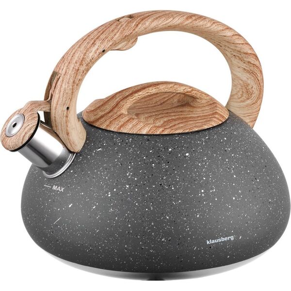 Klausberg CZAJNIK Z GWIZDKIEM 2,7L KLAUSBERG KB-7250 GRANIT WOOD 4902390 5902666612502