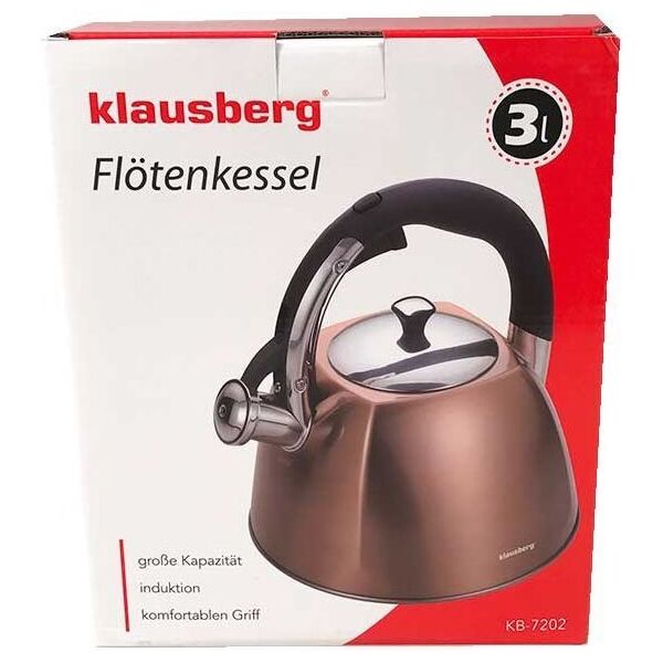 Klausberg CZAJNIK Z GWIZDKIEM KLAUSBERG 3L KB-7202 4902397 5902666612021