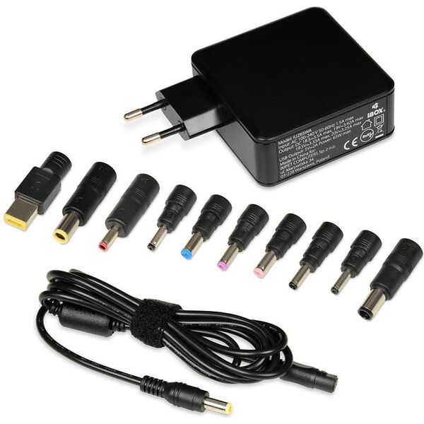 Zasilacz do laptopa iBOX 65 W, 3.5 A, 20 V (IUZ65WA) 4907459 5901443053859