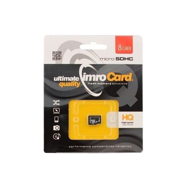 Karta Imro MicroSDHC 8 GB Class 10  (10/8G) 4918240 5902768015386