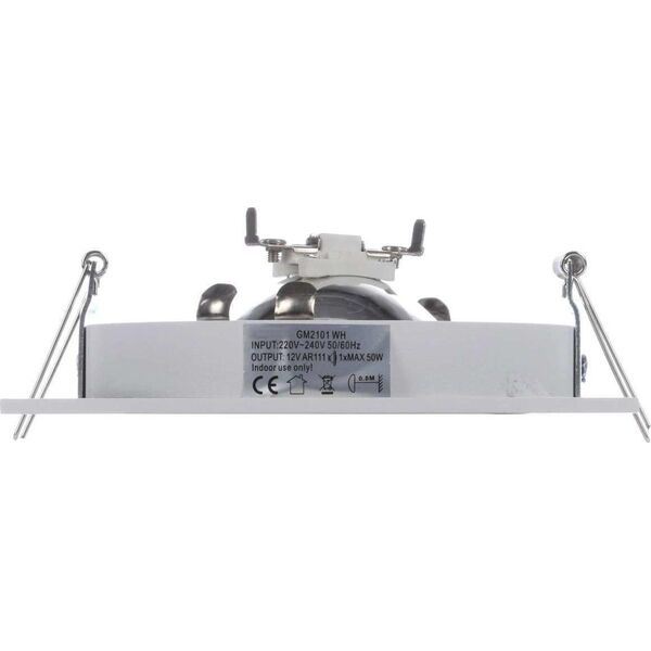 Torino Oczko lampa sufitowa oprawa wpuszczana Azzardo Siro 1 1X50W AR111 biały GM2101 4920628 5901238407683
